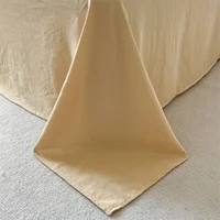 Washed Cotton Double Yarn Crepe Striped Quilt Set 3-4 Pillowcase with Sheet Bedding Cover Supplies 200x230 220x240 Skin Friendly 4