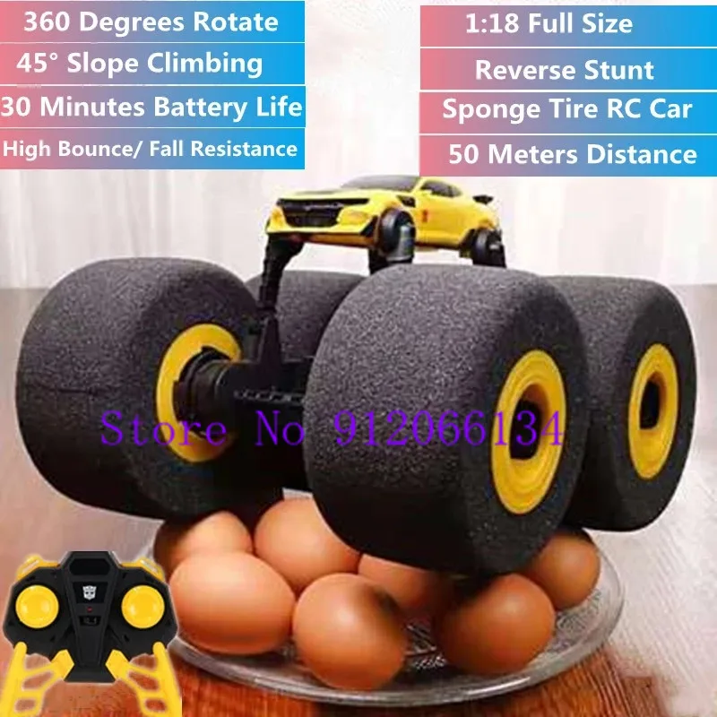 1-18-sponge-wheel-stunt-off-road-remote-control-stunt-car-360°-rotate-30mins-high-bounce-fall-resistance-rc-car-kids-toy-gift