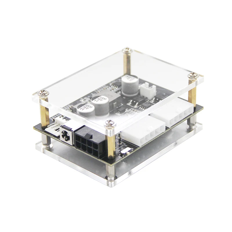 Módulo de Alimentação do Disco Rígido do Computador Mini Alimentação Externa no pc Htpc Nas Fonte Hdd Ssd Pico Psu 12v dc Sata 200w - Imagem 2