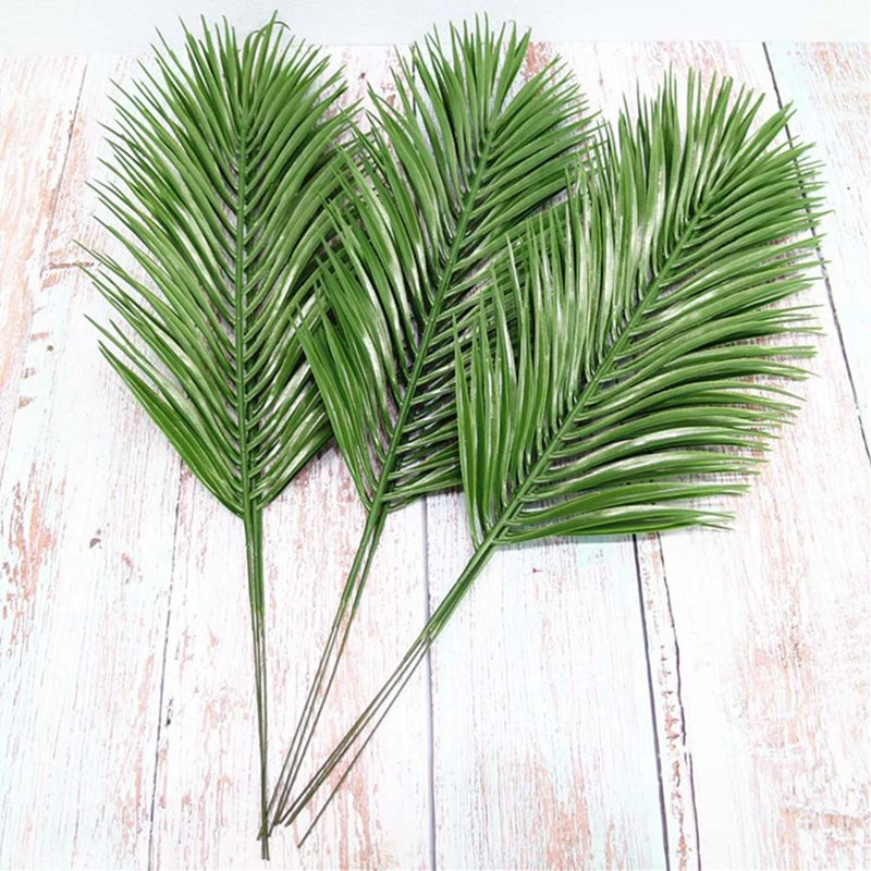 Artificial Leaves Fake Palm Leaves Tropical Plants Plastic Leaves