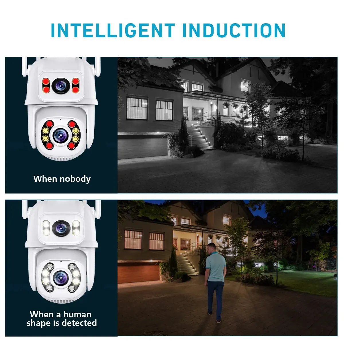  ũ   8MP 4K PTZ Wi-Fi ī޶   Ai ΰ  ڵ   ǿ  ī޶ iCSee 