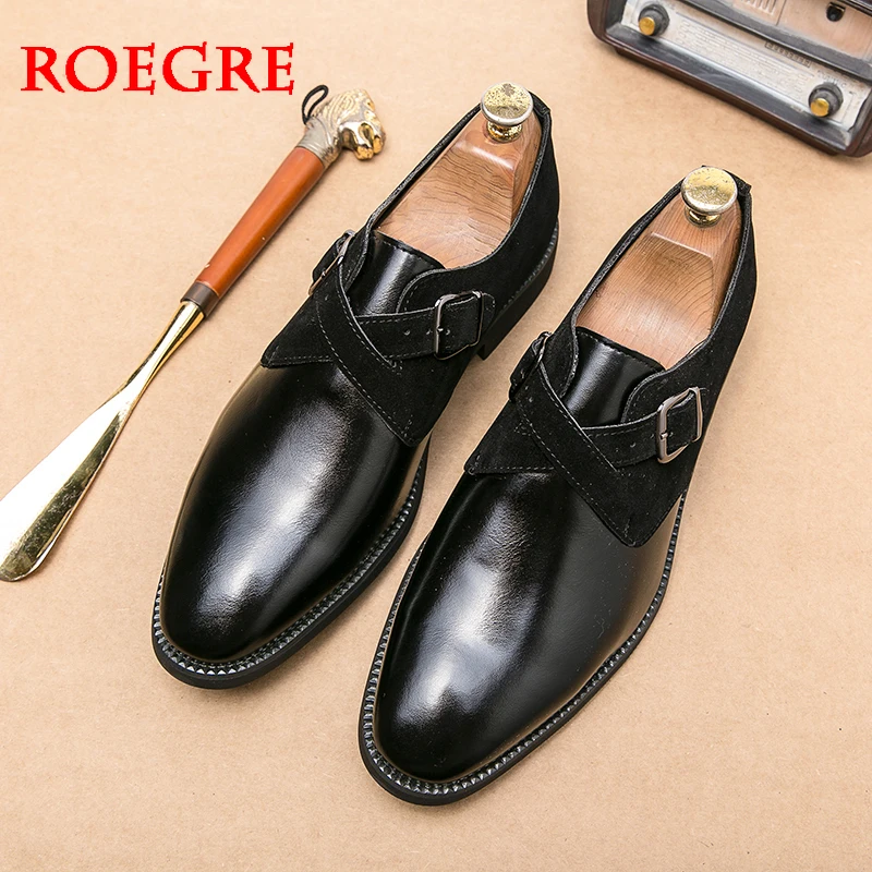 

Formal Shoes Men's designer Brock Leather Office Shoes Classic British Brown Dress Loafers Elegant Shoes Luxury Wedding Shoes