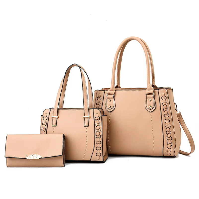 New High Capacity And Fashionable Quality Handheld Shoulder Bag Cross Body Mother Bag Three Piece Set