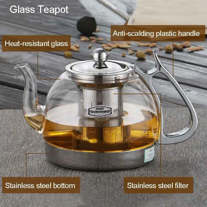 Hausroland Capacity 1l Stainless Steel Tea Kettle Induction Bottom Stove  Top Water Teapot With Filter - Water Kettles - AliExpress