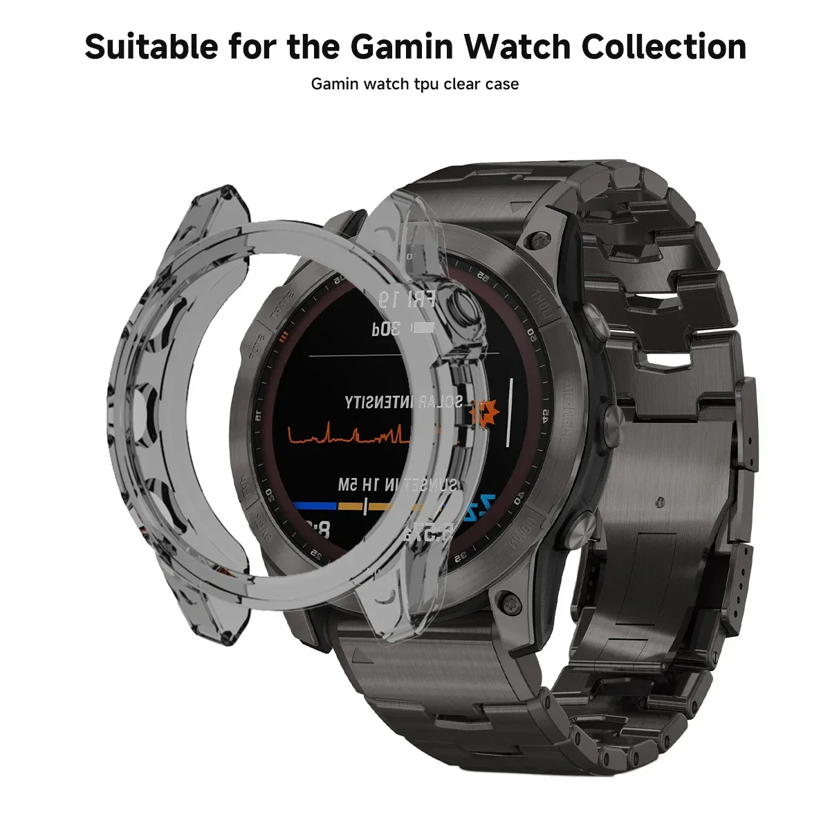 Watch Screen Protector Case Watch Accessories Tpu Protective Case Soft TPU for Garmin Watch