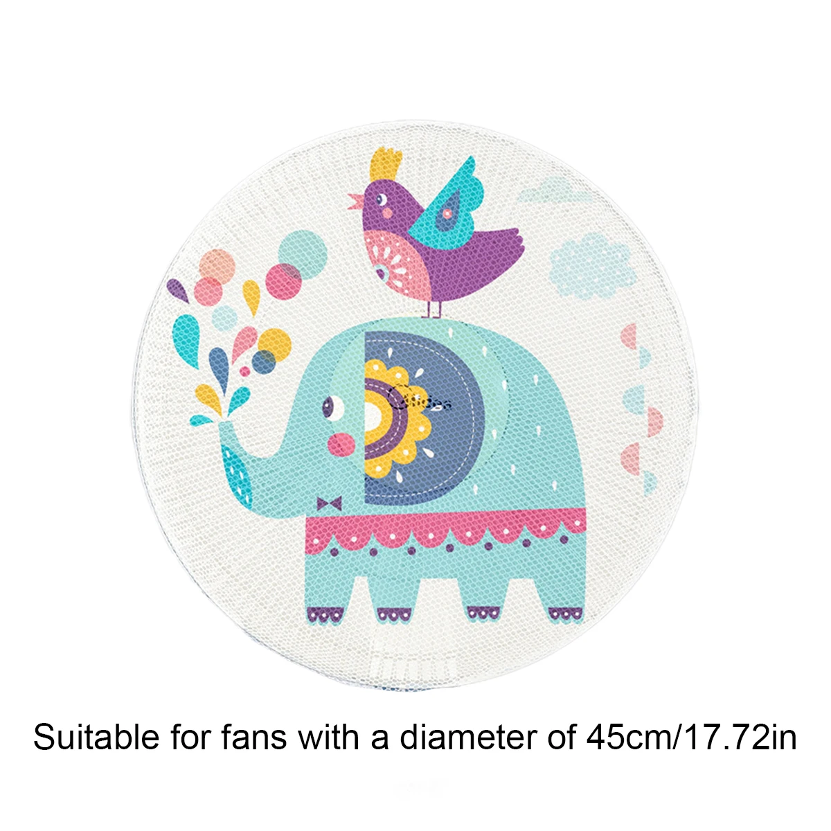 1 Piece Children's Anti-pinch Hand Electric Fan Safety Dust Shield Standing Style Electric Fan Circular Protective Net Cover