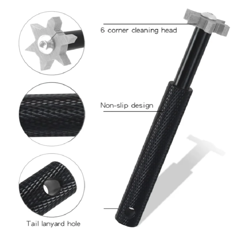 Golf Clean Tool Set Retractable Golf Club Brush and 2 Golf Club Groove Sharpener for U & V-Grooves Portable Golf Brush Tool Kits 5