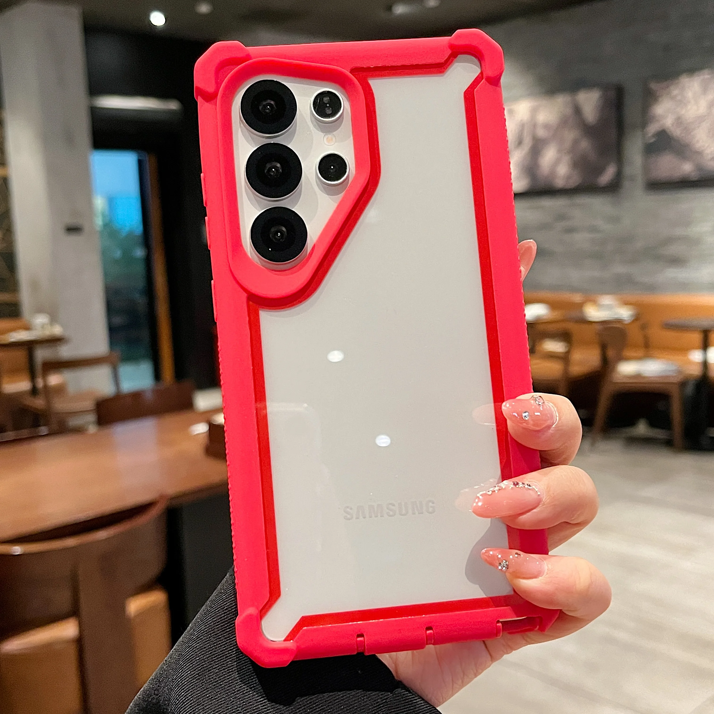 Enhanced Armor Shockproof Phone Case with Clear Protective Cover