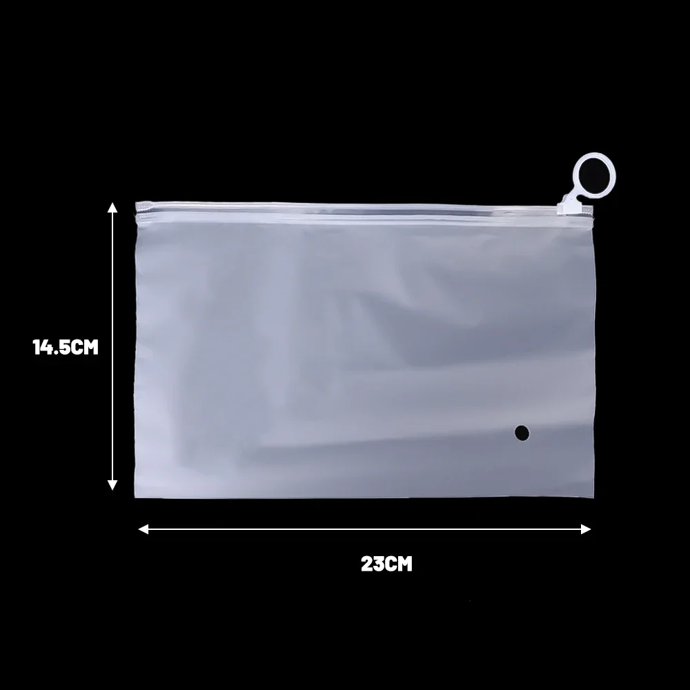 10pcs Frosted Clear Plastic Package Cloth Travel Storage Bag Custom Waterproof Bag Zipper Lock Self Seal Matte Portable Bags 6