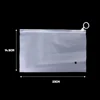 10pcs Frosted Clear Plastic Package Cloth Travel Storage Bag Custom Waterproof Bag Zipper Lock Self Seal Matte Portable Bags 6