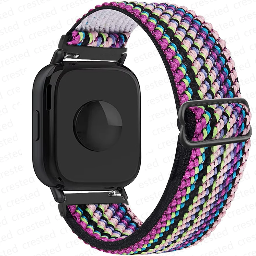 Breathable Adjustable Elastic Nylon Smartwatch Strap Bracelet