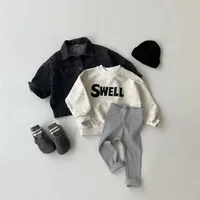 Spring Autumn New Baby Solid Leggings Cotton Infant Skinny Pants Boy Toddler Ribbed Trousers Kids Clothes Girls Casual Pants 4