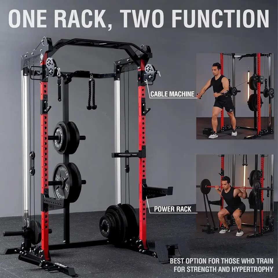 Cable Crossover Best Home Gym Rack System Gym Rack Power Cage W