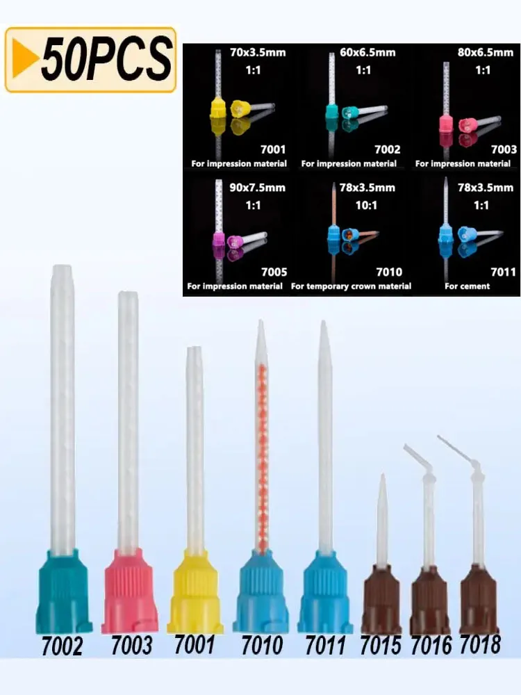 

Стоматологические одноразовые наконечники для смешивания оттиска, эргономичная транспортировка, трубчатая насадка, стоматологические материалы, эргономичный корпус
