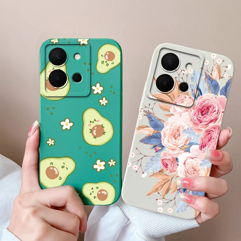 Mountain Flower Avocado Liquid Antifouling Protective Anti-drop Simplicity Phone Cover