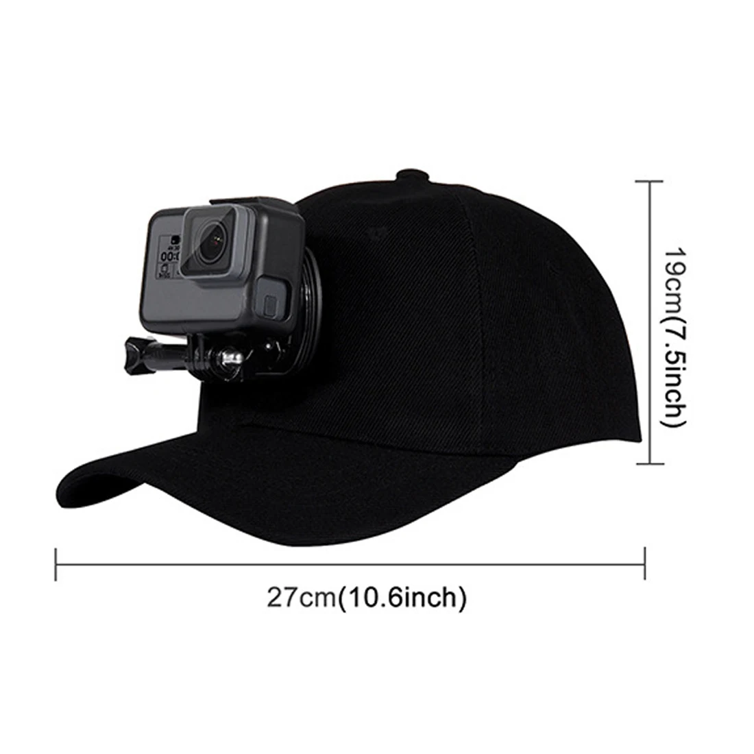 Adjustable Canvas Sun Hat Cap for Gopro Hero 12 11 10 SJCAM