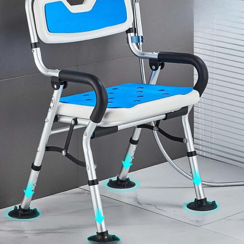 

Elderly pregnant women bathroom special bath chair foldable elderly toilet shower seat bath stool non-slip