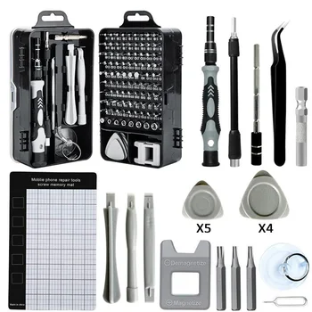 115-in-one Cross-border Watch, Computer and Mobile Phone Disassembly and Repair Hardware Tools Screwdriver Set Tool Kit