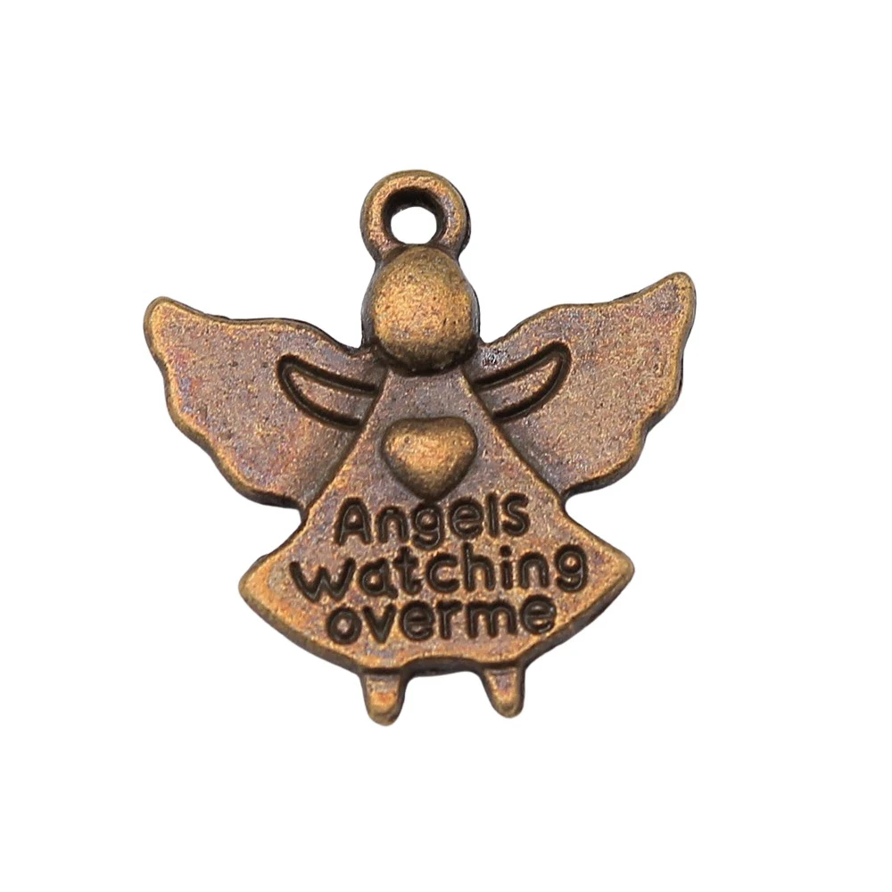 

10pcs/lot Angels Watching Over Me Charms For Jewelry Making Car Pendant