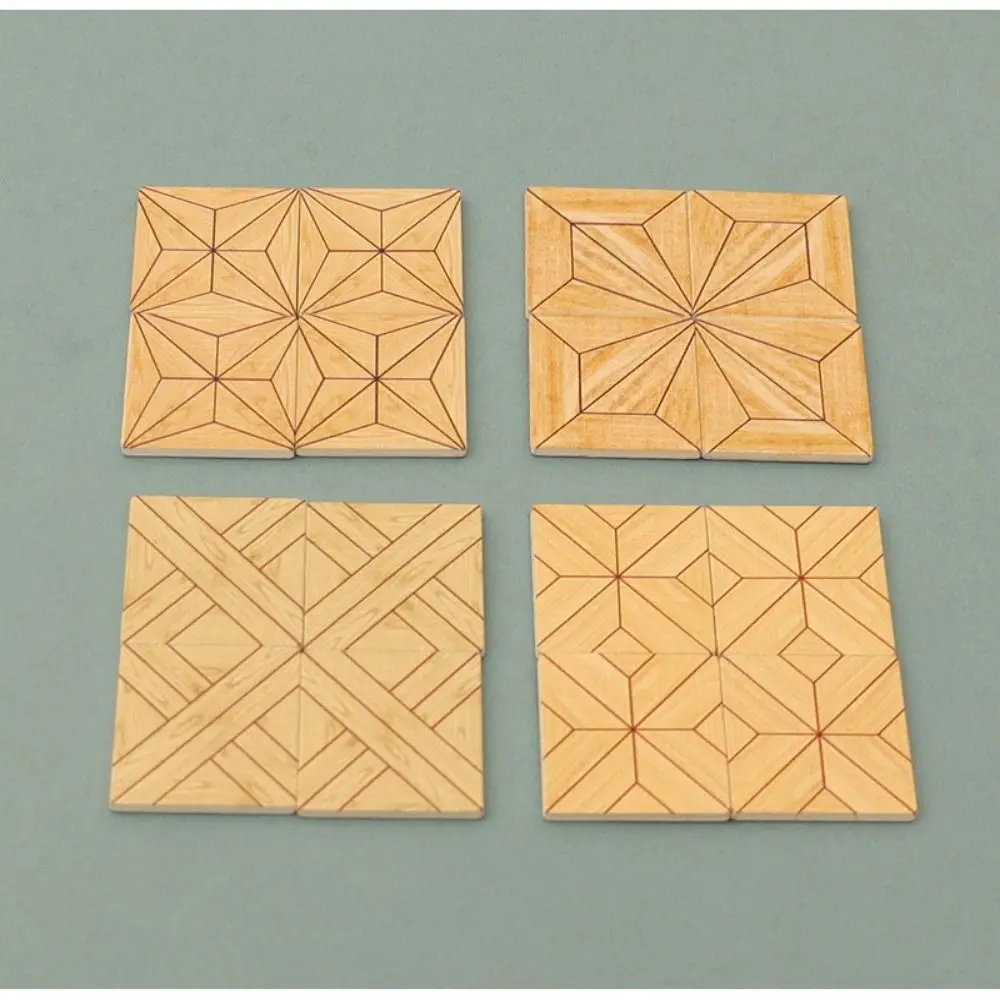 Wooden Dollhouse Floor Boards Multicolor 1:12 Scale