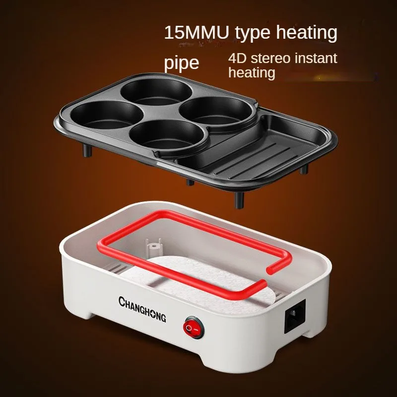 Omelette Pan  Automatic Household Small Omelette Pan  Plug-in Burger Maker  Breakfast Multifunctional Sausage Omelette Maker 6