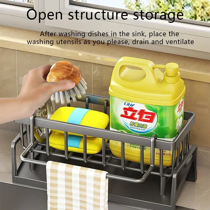 Multifunctional Kitchen Sponge Rack 5