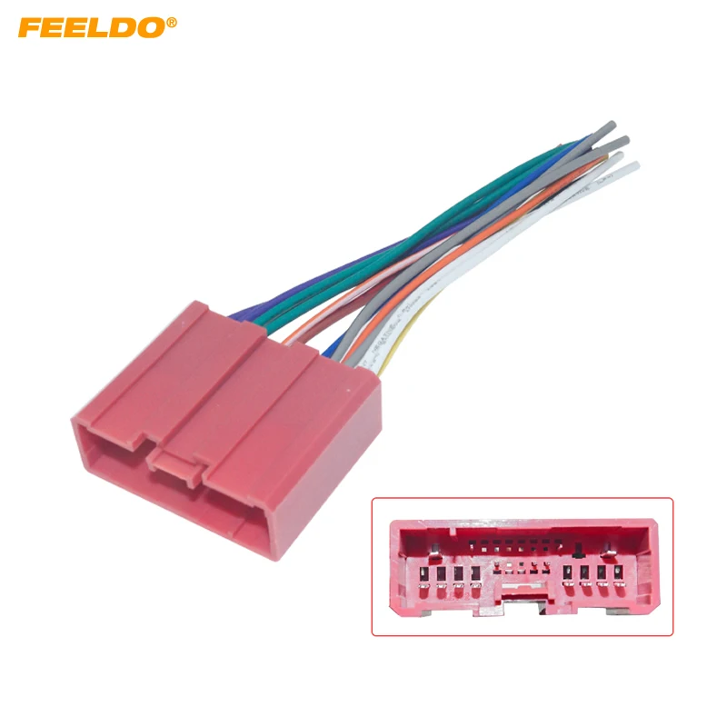 Feeldo Car Radio Cd Player Wiring Harness Audio Stereo Wire Adapter For