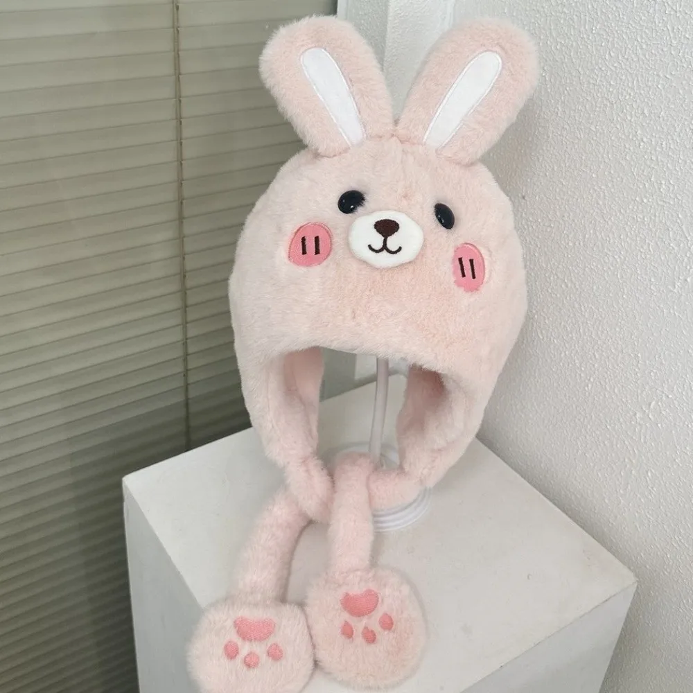 Kawaii Baby Ear Protection Hat Coldproof Windproof Children's Pullover Cap Creative Lamb Capybara Hooded Scarf Autumn and Winter