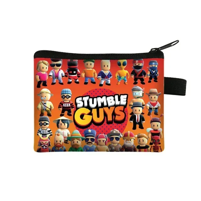 Stumble Guys Children's Coin Purse Student Portable Cartoon Small Wallet Coin Key Storage Bag Children's Toys Gift