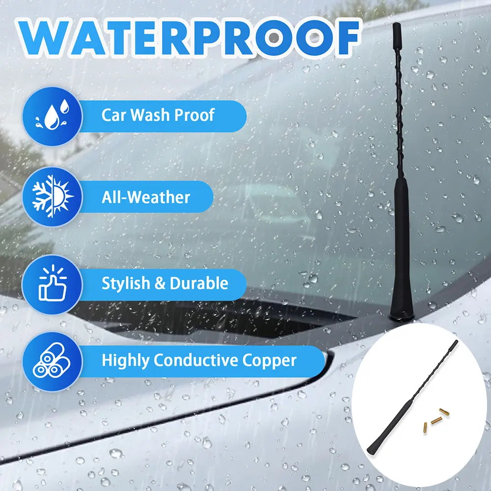

Creative Auto Antenna Replaceable Car Radio FM/AM/DAB Aerial Replacement Easy Installation No Burrs Car Antenna for Truck