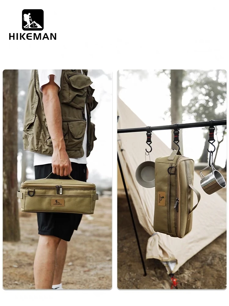 Outdoor Picnic Tableware Storage Bag Camping Barbecue Cooking Utensils Storage Bag Portable Waterproof