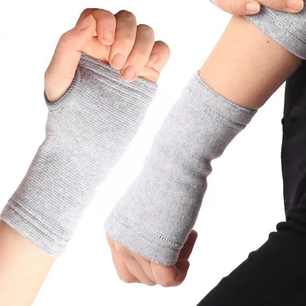 1pair Sports Wrist Compression Sleeves Comfortable Hand Support Brace For Arthritis Tendonitis Sprains Workout Carpal Tunne S6m7