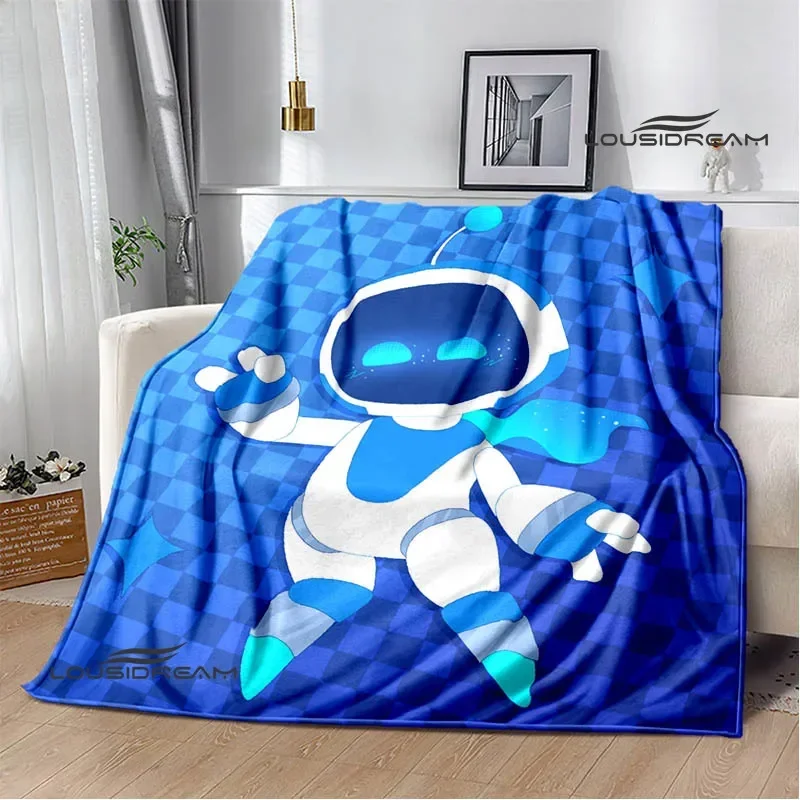 3D game  ASTRO BOT Cartoon printed blanket Picnic blanket Warm Flannel blankets Home bed linings blankets for beds Birthday Gift 5