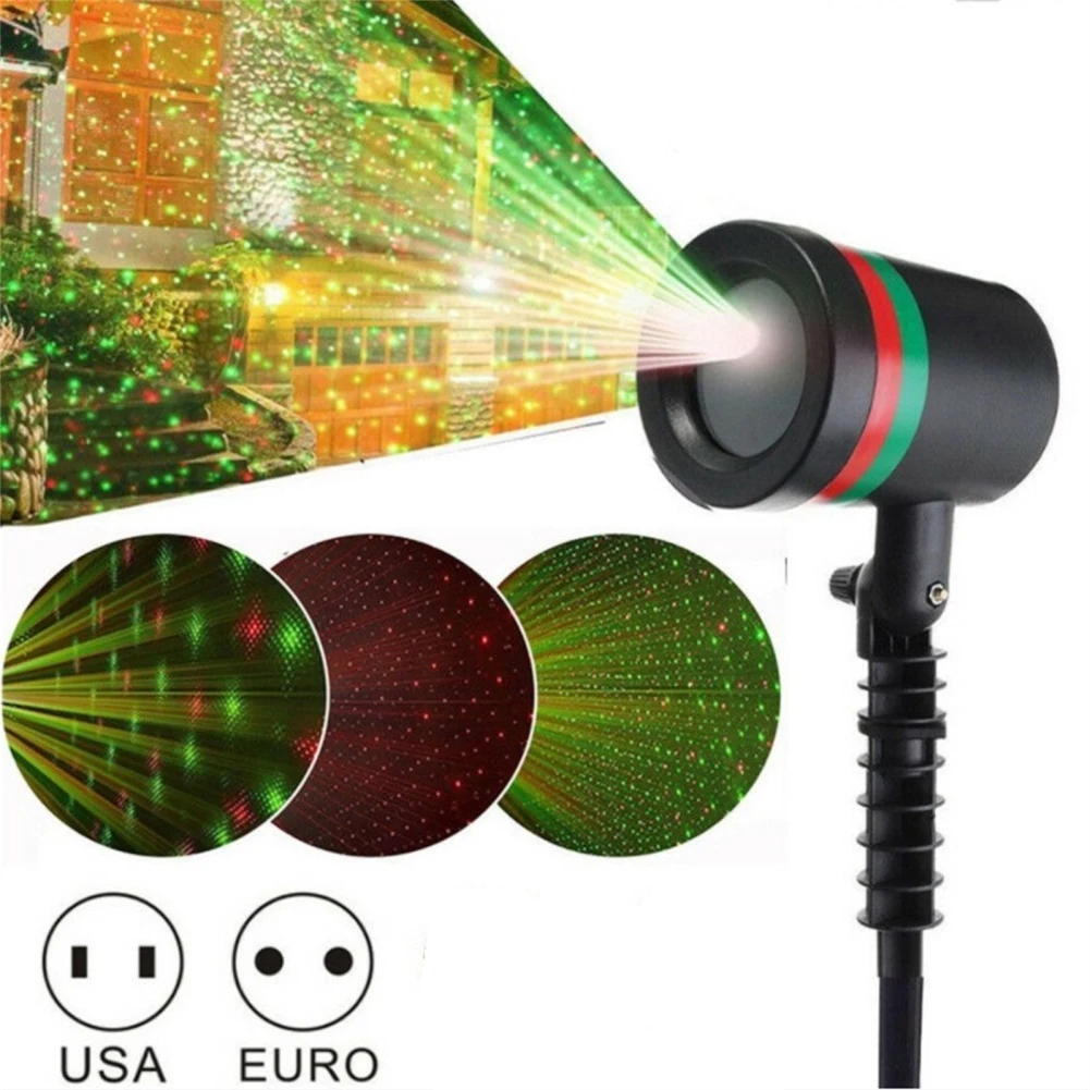 LED-Christmas-Projector-Lights-Snowflakes-Christmas-Blizzard-Rotating