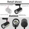 Set Led Track Light Rail Lighting Wall Lamps AC220V Spot LED Light Fixture Track Rail Ceiling Spotlight Clothing Store Shop Home 4
