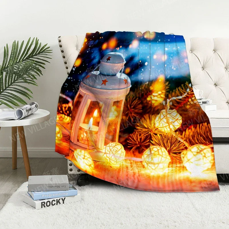 thumbnail image 1 of Decoración del hogar, manta de sofá de felpa, colcha navideña para la cama, mantas suaves y esponjosas de anime, manta gruesa para el invierno, 1 of 5