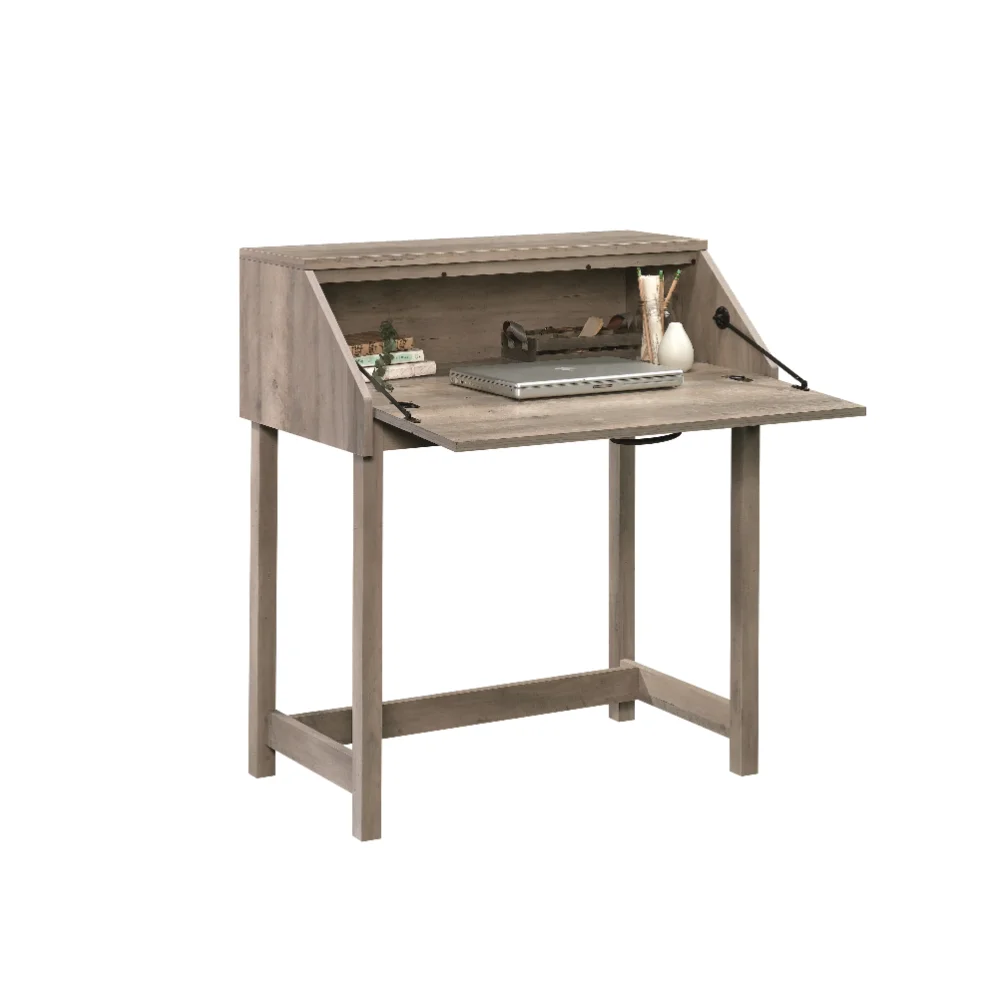 

Better Homes & Gardens Modern Farmhouse Secretary Desk, Rustic Gray Finish laptop desk computer desk desk