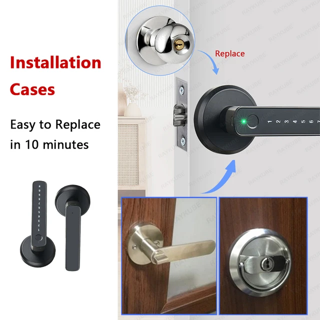 RAYKUBE M3 Smart Fingerprint Door Lock