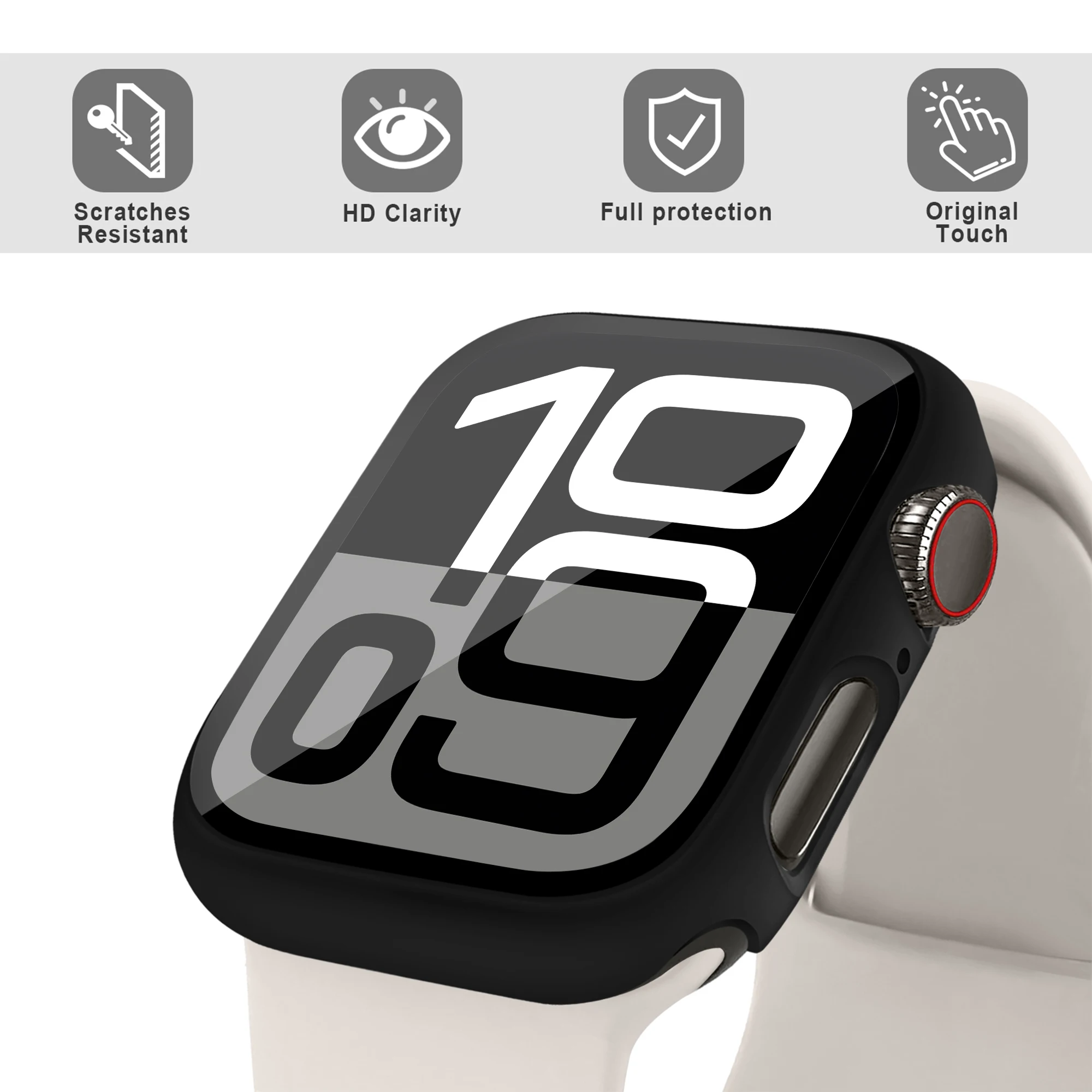 Glass+PC Case Apple Watch 10 46MM 42MM Accessories HD Tempered Screen Protector Hard Bumper iWatch Series 10 Cover 42 46 mm apple watch screen protector watch screen protector case watch accessories watch screen protector apple watch screen protector case watch case watch protective case watch cover watch protective cover glass cover