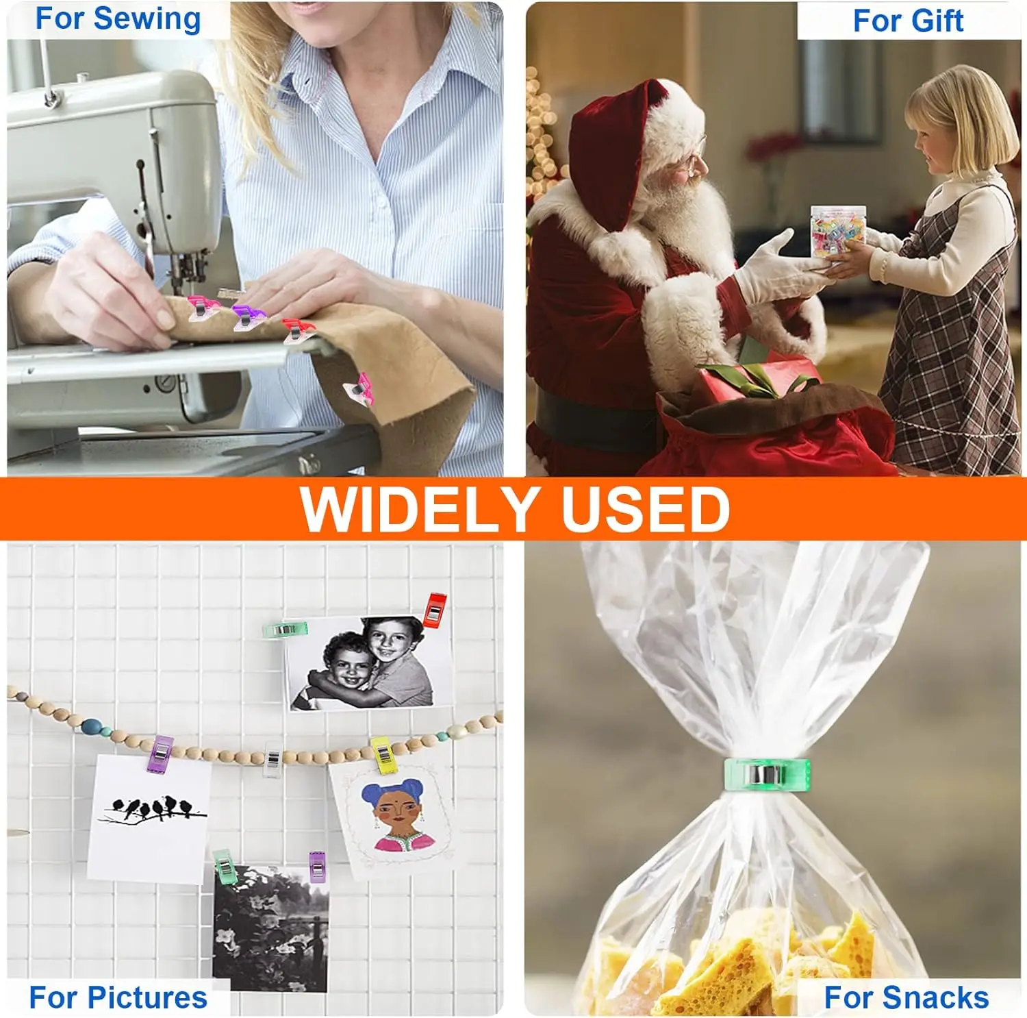 Multipurpose Sewing Clips Colorful Plastic DIY Storage Positioning Patchwork Quilting Tools Safety Assorted sewing clips