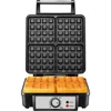 Four-Slice Belgian Waffle Iron Customize Temperature Nonstick Plates Easy Cleaning RJ04-4P-V2-WM New 1