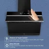 Wall Mount Kitchen Hood 900 CFM with Heating Auto-cleaning Function, Gesture  Control,Tempered Glass Surface Vent Hood 3 Speed 3