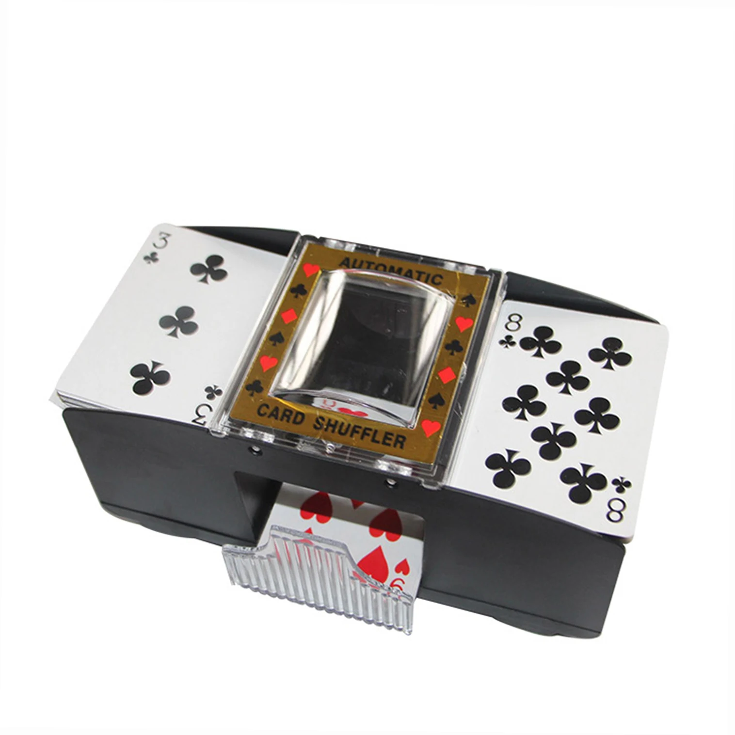 Automatic Playing Cards Shuffler Mixer Games Poker Sorter Machine Dispenser for Travel Home Festivals Xmas Party Battery Operate