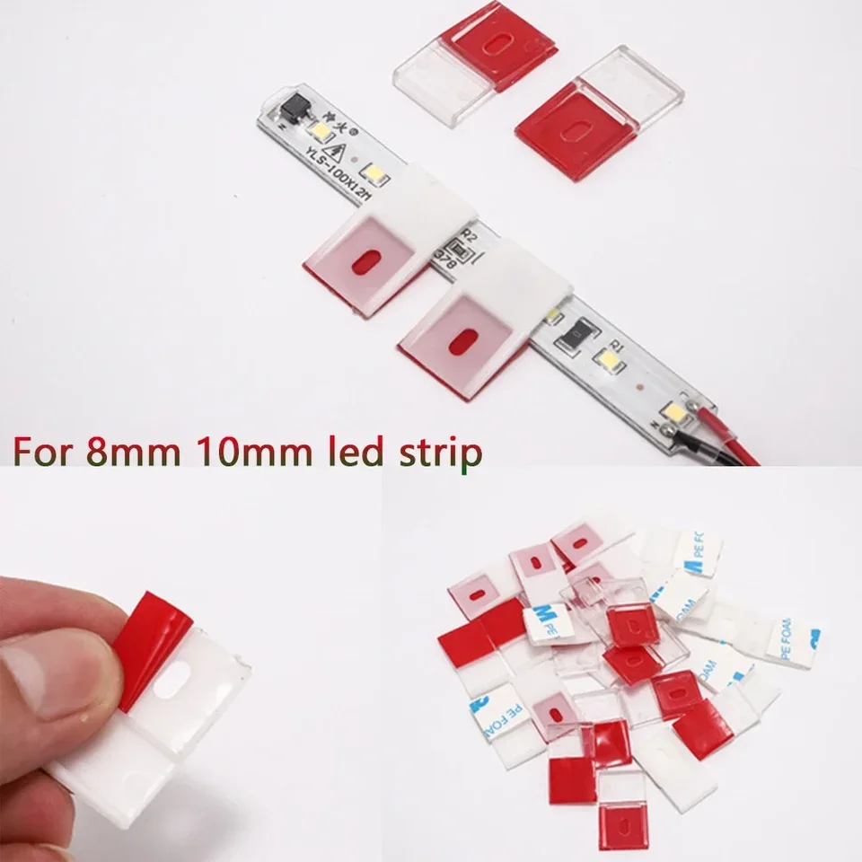 Cavoline Clip Pro 1, Clip Fermacavo Adesiva, Diametro 10