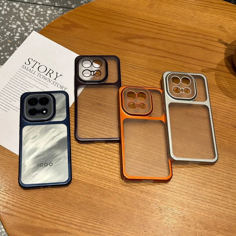 Matte Clear Shockproof Ultra Thin Phone Case with Glossy Skin Translucent Cover