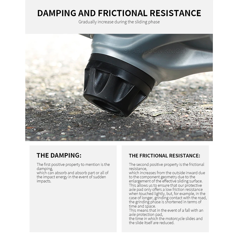 Protections Crash BMW R1250GS/ADV R1200GS - Pattins De Cadre Aluminium/POM Avant/Arrière