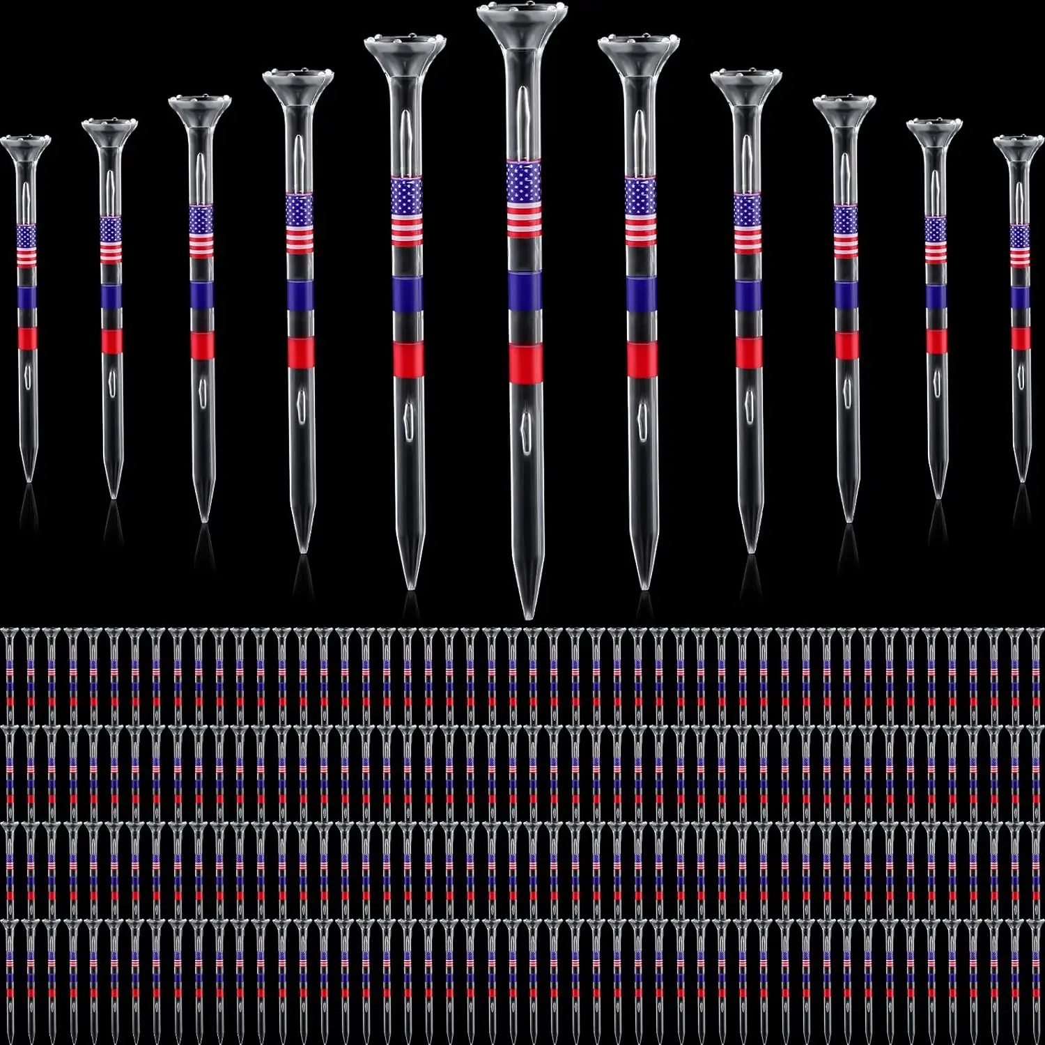 Description Picture 4 of itemGolf Tees Golf Tees 3 1/4'' Unbreakable Transparent Acrylic Long Golf Tees Bulk With Big Cup & 8 Prongs Golf Accessories For Men