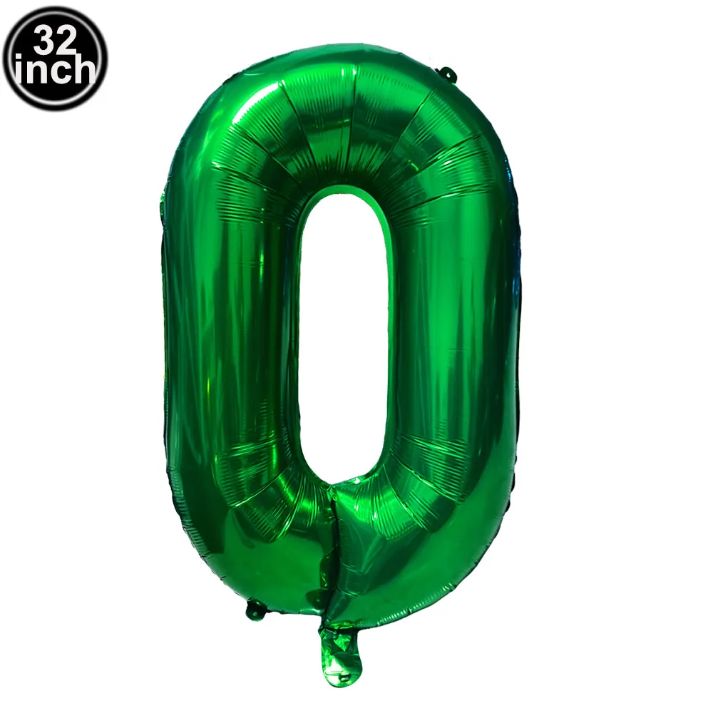 Celebratory Number 0 Jumbo Balloons - Multicolor 32-Inch Party Decor