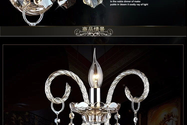 Luxury K9 Crystal Wall Lamp Bedroom Wall Lamp lustre Crystal Wall Lights For Home E14 Sokcet bathroom wall light fixtures