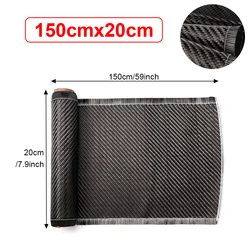 Premium Carbon Fiber Cloth - Twill Woven, 200gsm, Various Sizes, Ultra - Thin 0.2mm, Ideal for Automotive and Sport Equipment Repairs (150cm)